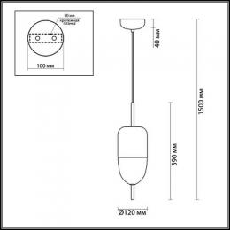 Подвесной светодиодный светильник Odeon Light Dune 4619/12L  - 2 купить